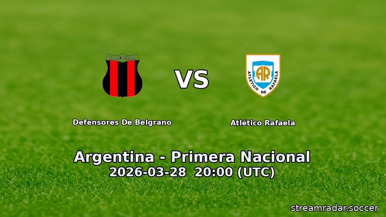 Defensores De Belgrano vs Atlético Rafaela