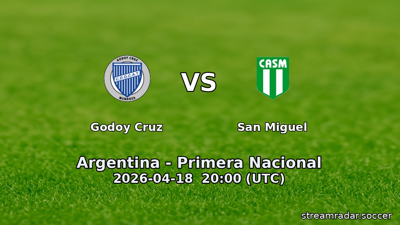 Godoy Cruz vs San Miguel