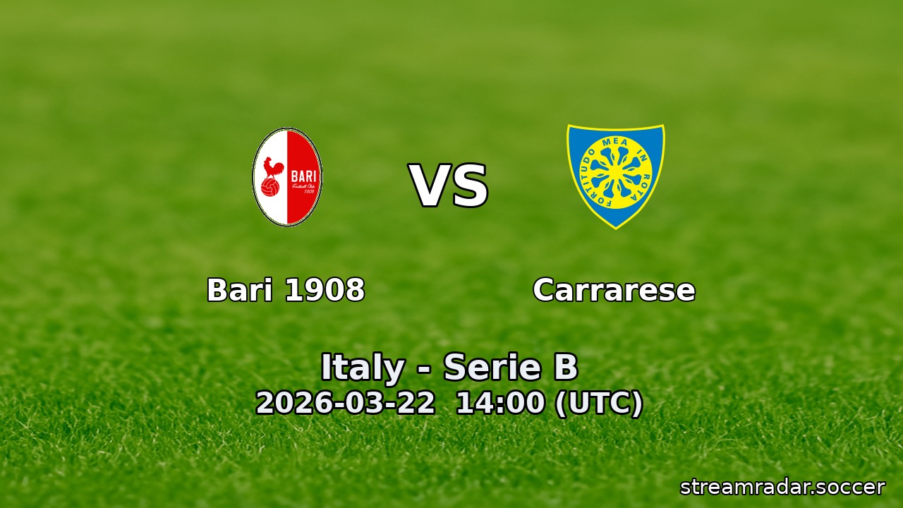 Bari 1908 vs Carrarese