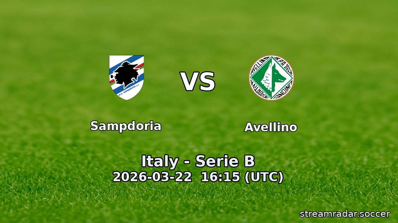 Sampdoria vs Avellino