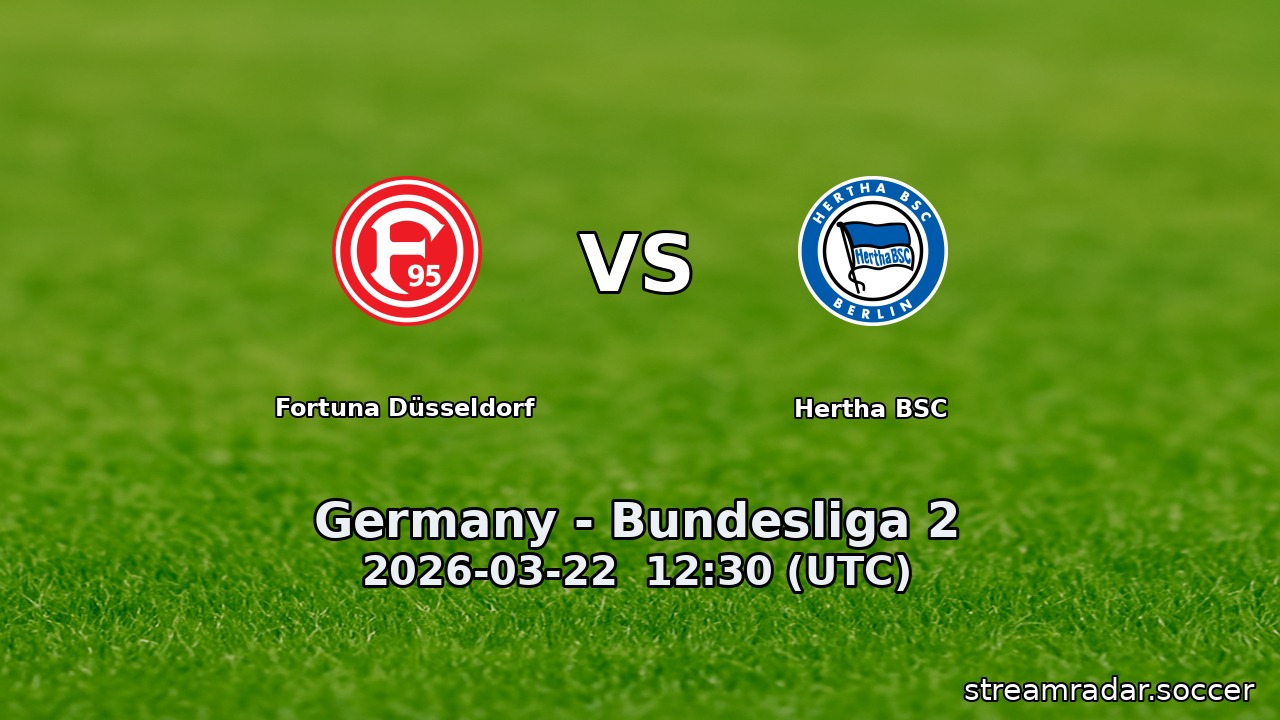 Fortuna Düsseldorf vs Hertha BSC