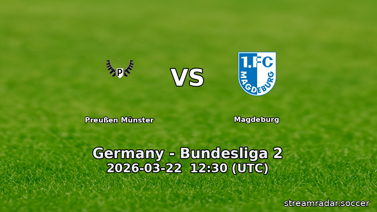 Preußen Münster vs Magdeburg