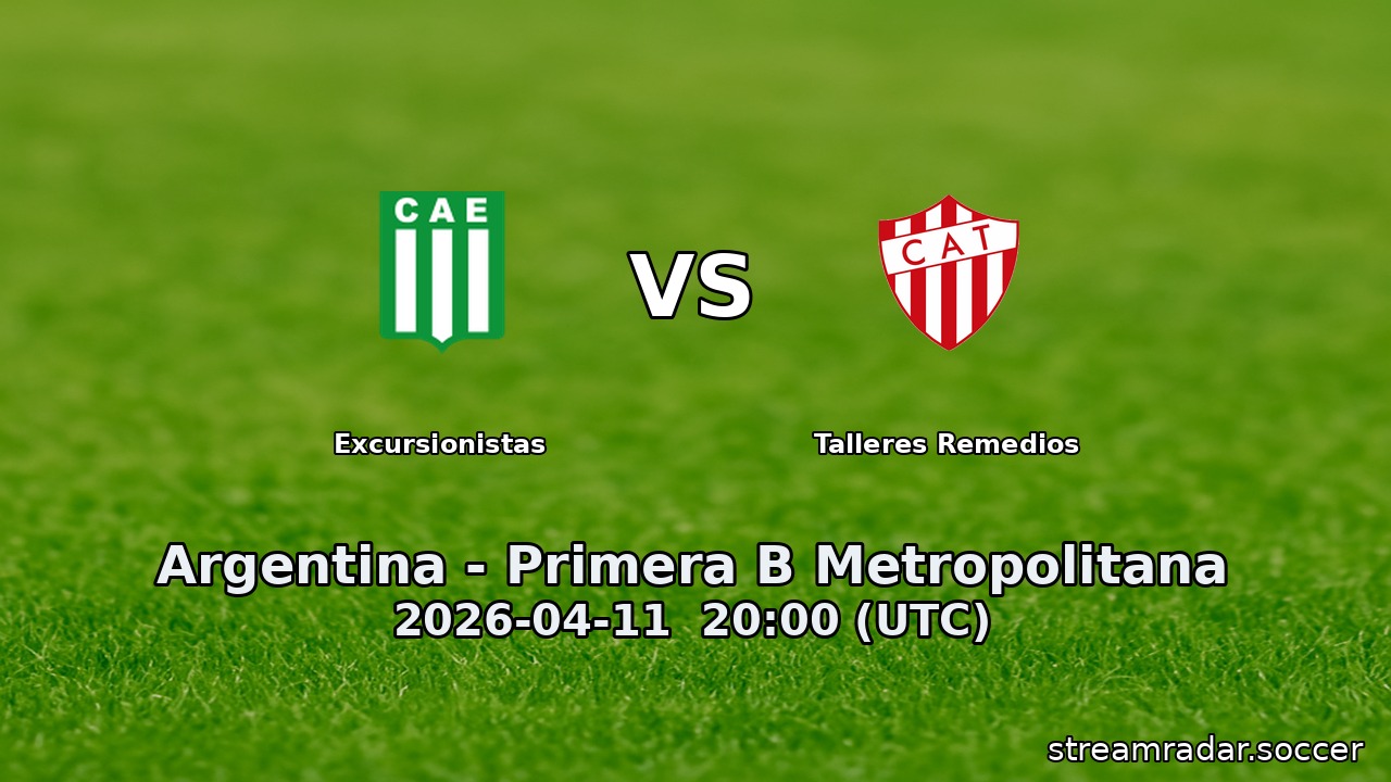 Excursionistas vs Talleres Remedios