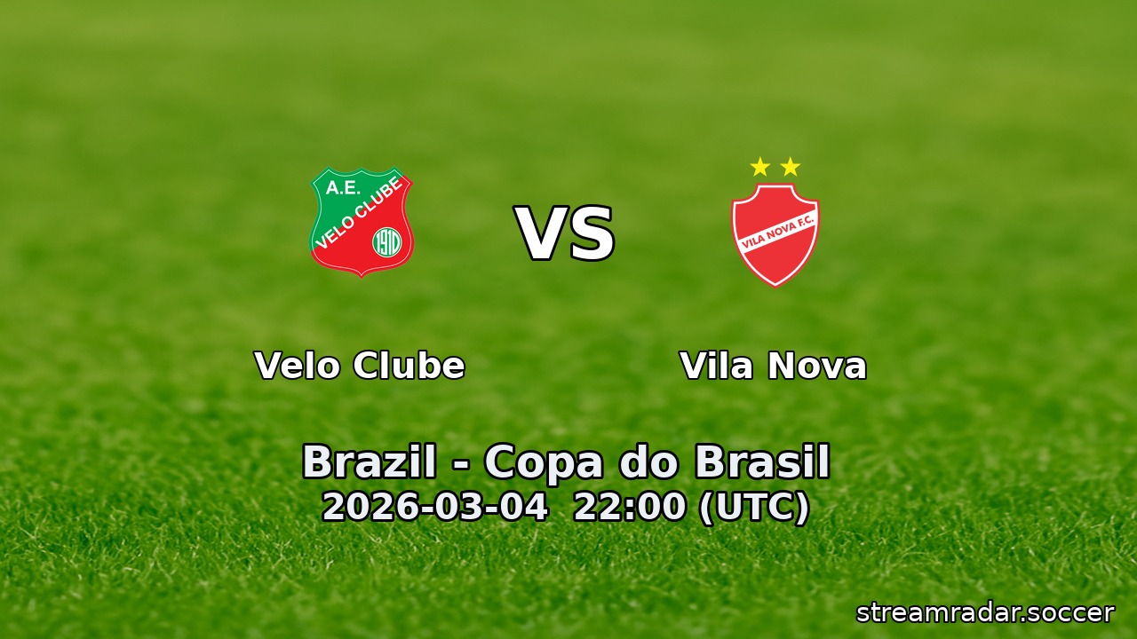 Velo Clube vs Vila Nova