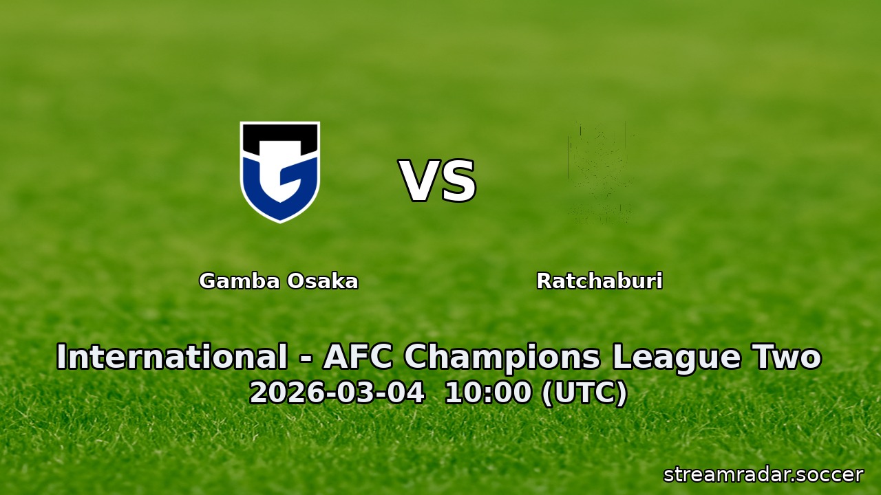 Gamba Osaka vs Ratchaburi