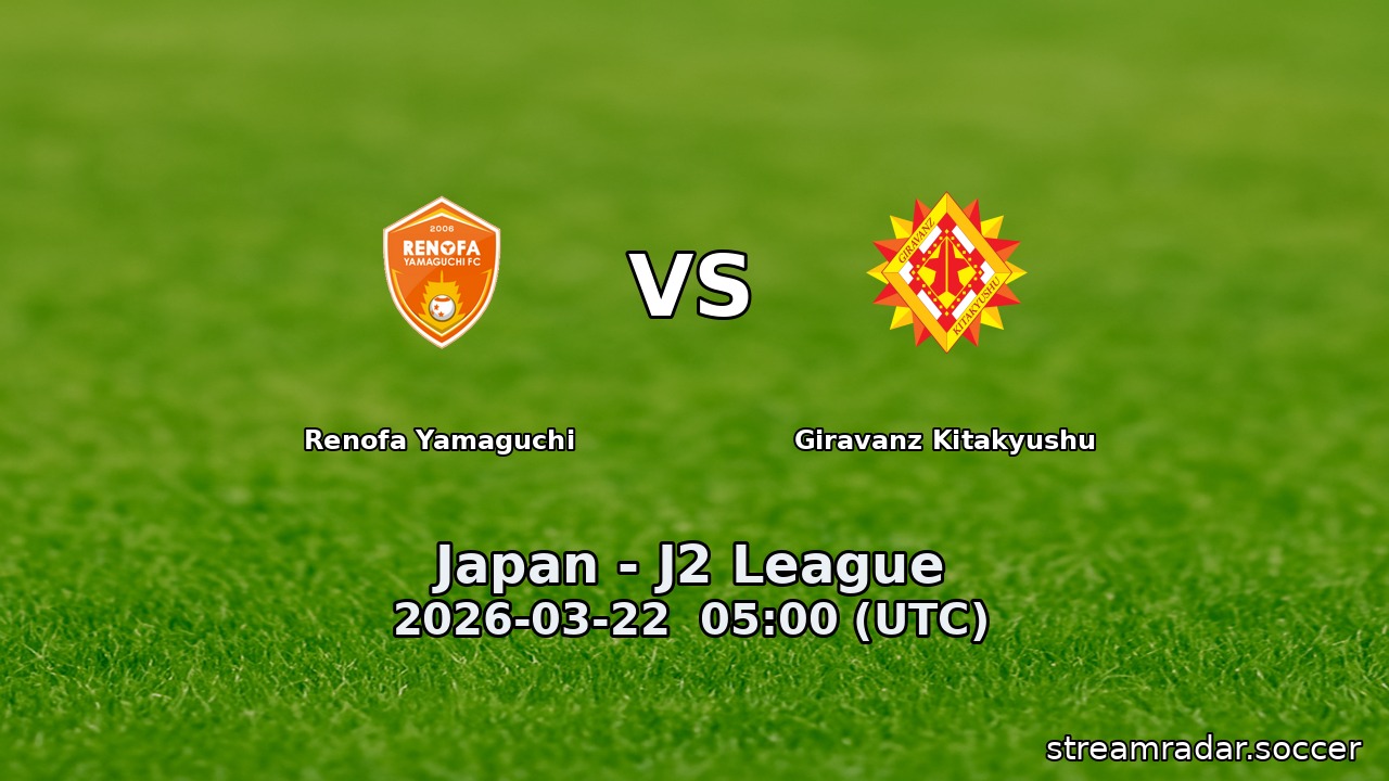 Renofa Yamaguchi vs Giravanz Kitakyushu