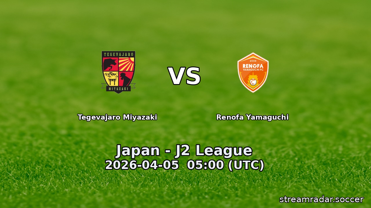 Tegevajaro Miyazaki vs Renofa Yamaguchi