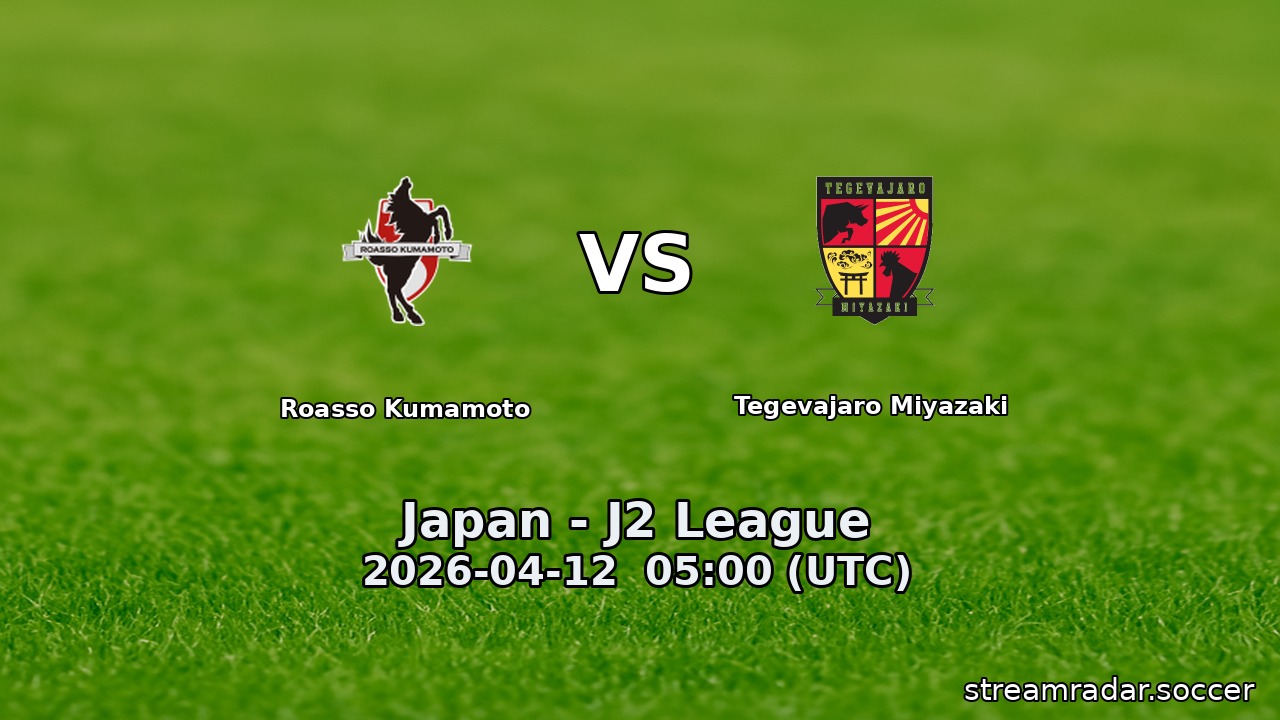 Roasso Kumamoto vs Tegevajaro Miyazaki