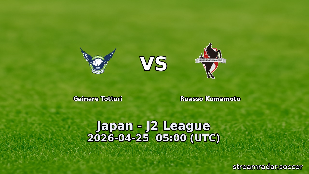 Gainare Tottori vs Roasso Kumamoto