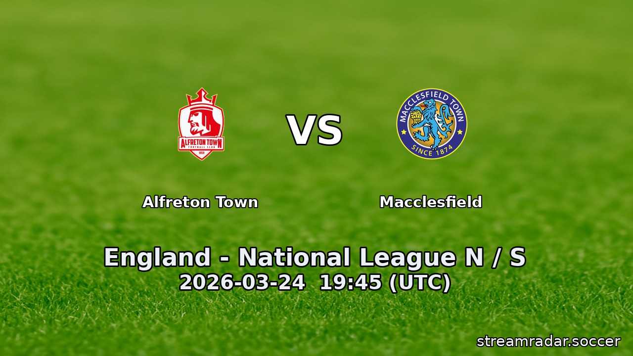 Alfreton Town vs Macclesfield