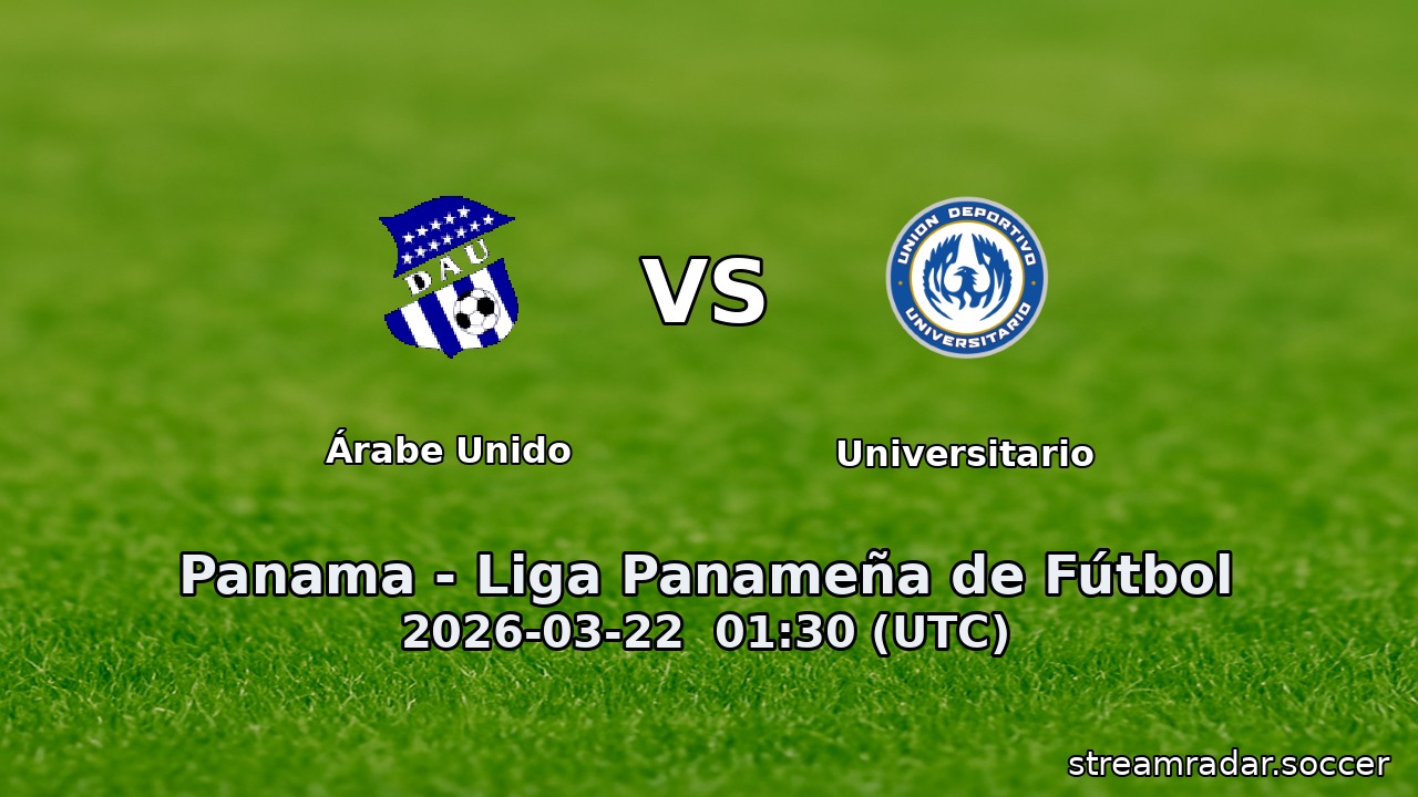 Árabe Unido vs Universitario