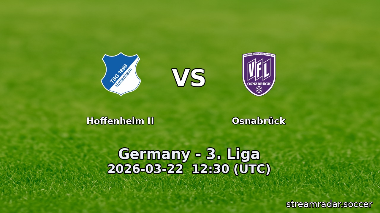 Hoffenheim II vs Osnabrück
