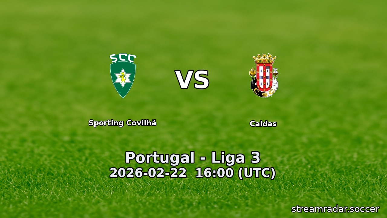 Sporting Covilhã vs Caldas