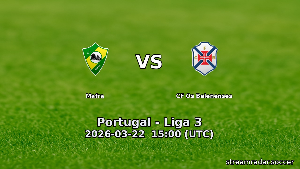 Mafra vs CF Os Belenenses