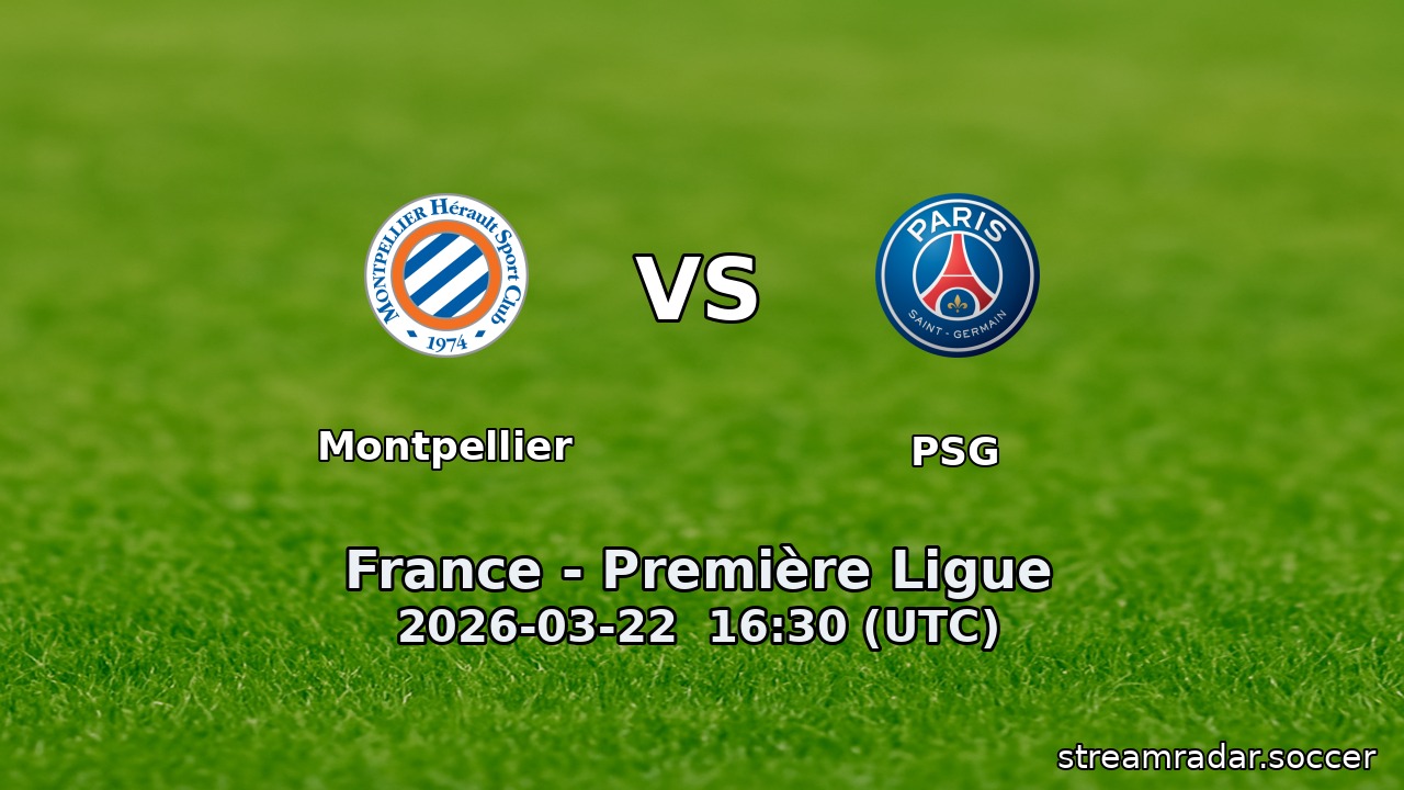 Montpellier vs PSG
