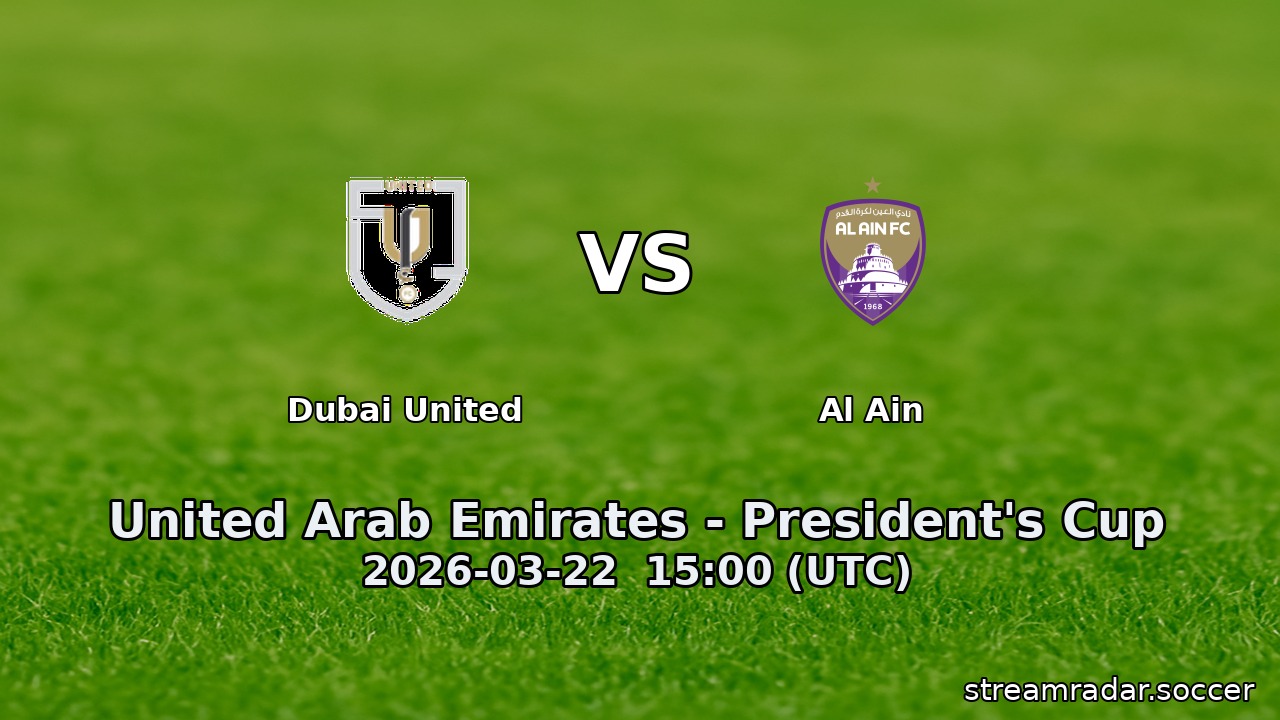 Dubai United vs Al Ain