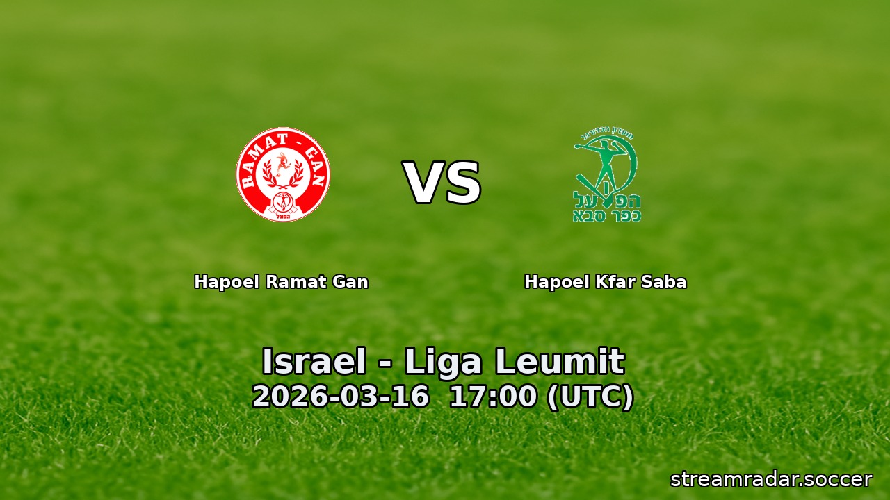 Hapoel Ramat Gan vs Hapoel Kfar Saba