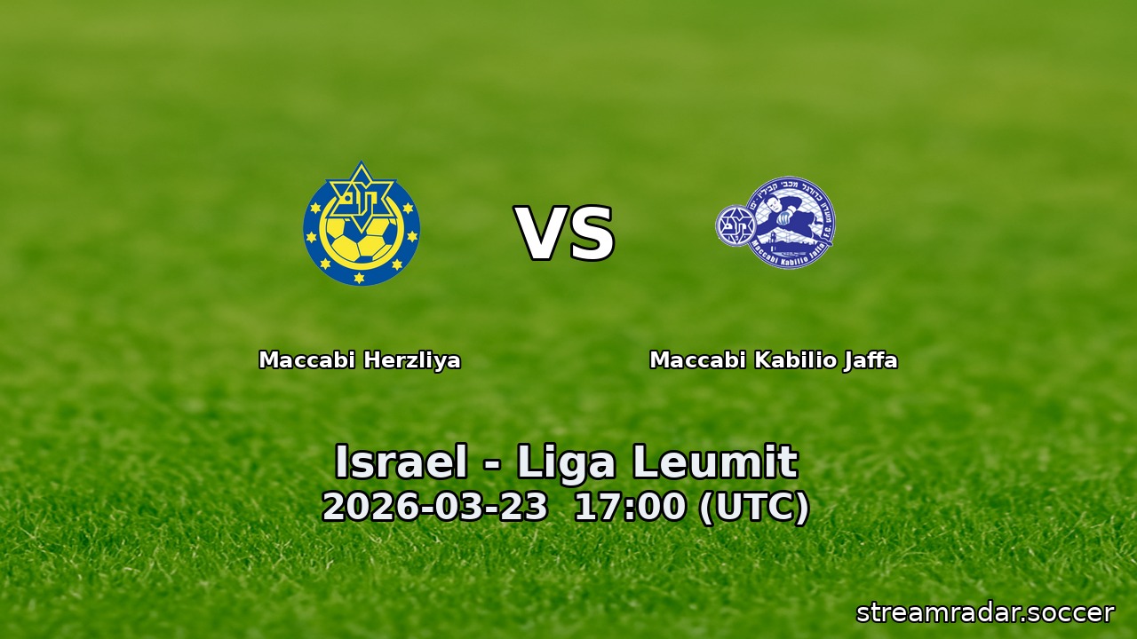 Maccabi Herzliya vs Maccabi Kabilio Jaffa