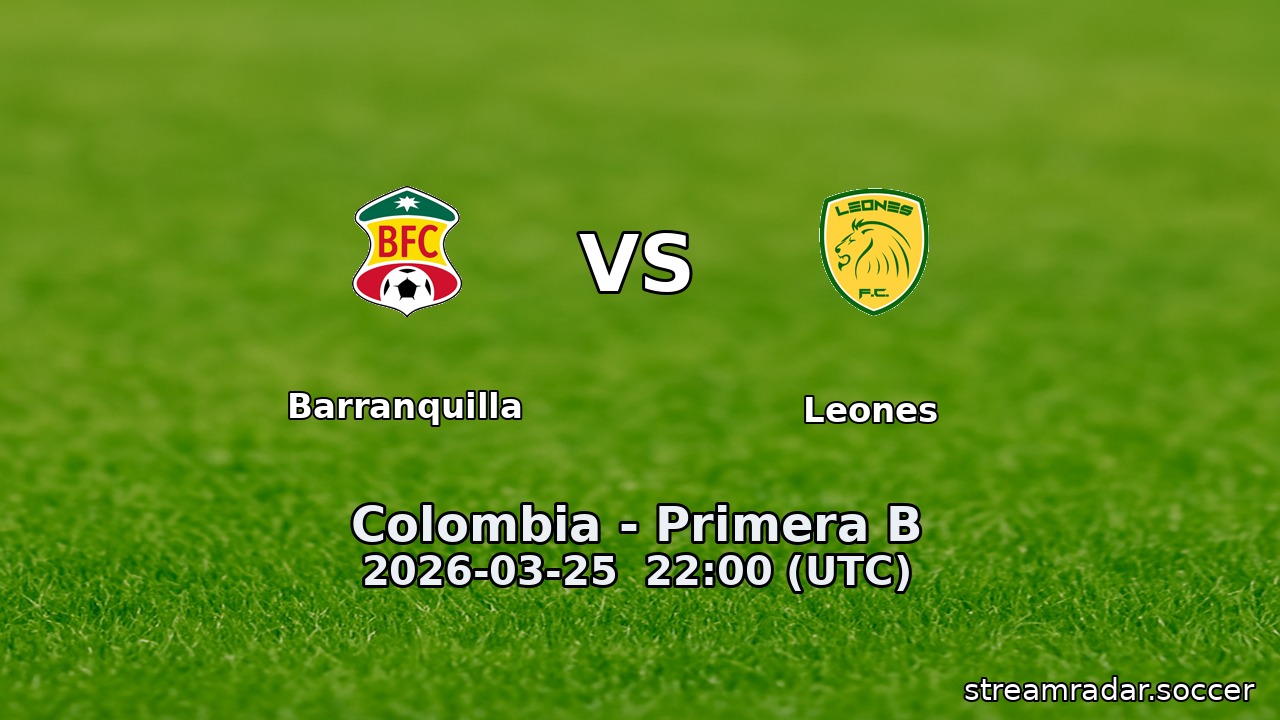 Barranquilla vs Leones
