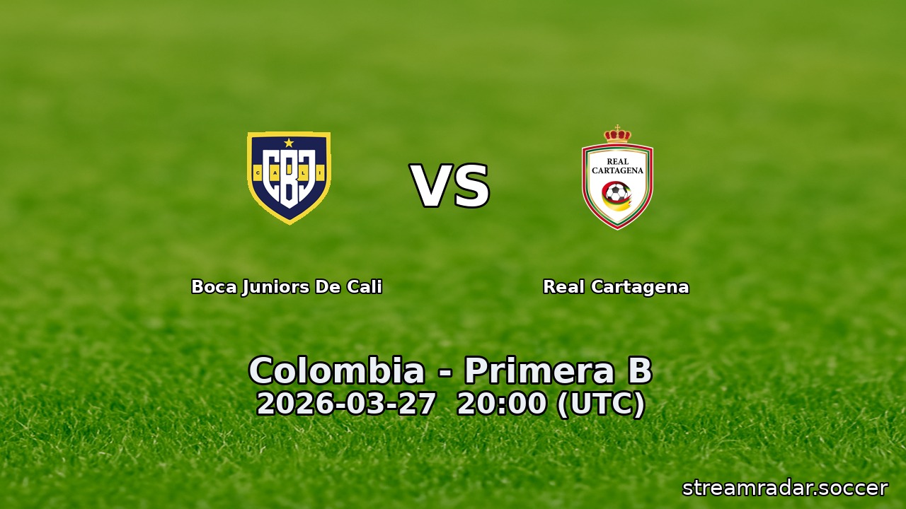 Boca Juniors De Cali vs Real Cartagena