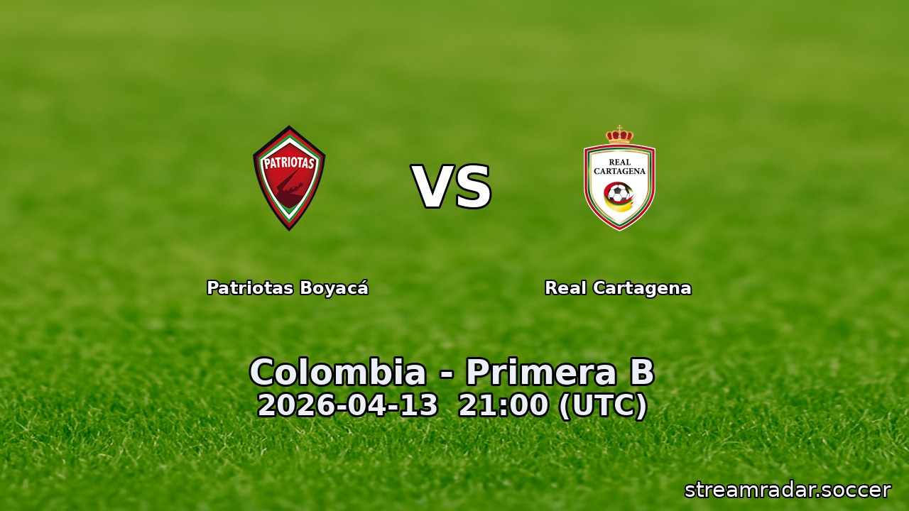 Patriotas Boyacá vs Real Cartagena