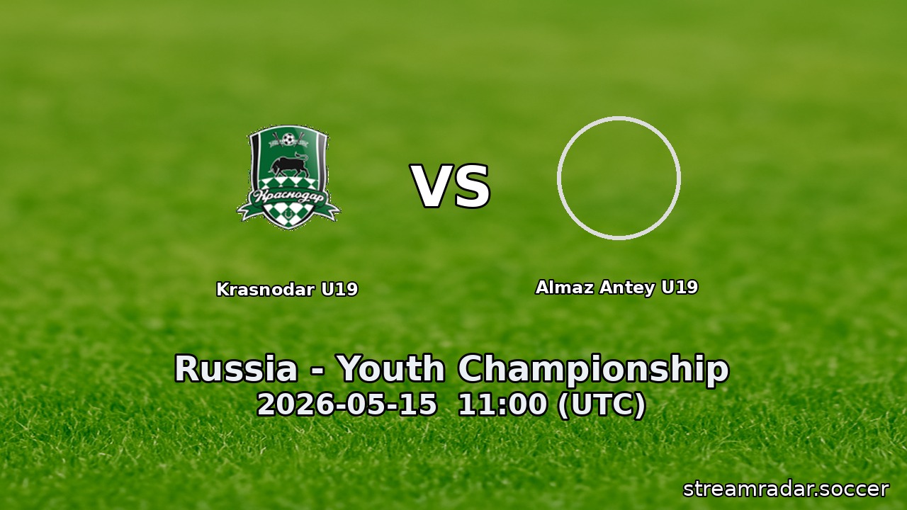 Krasnodar U19 vs Almaz Antey U19