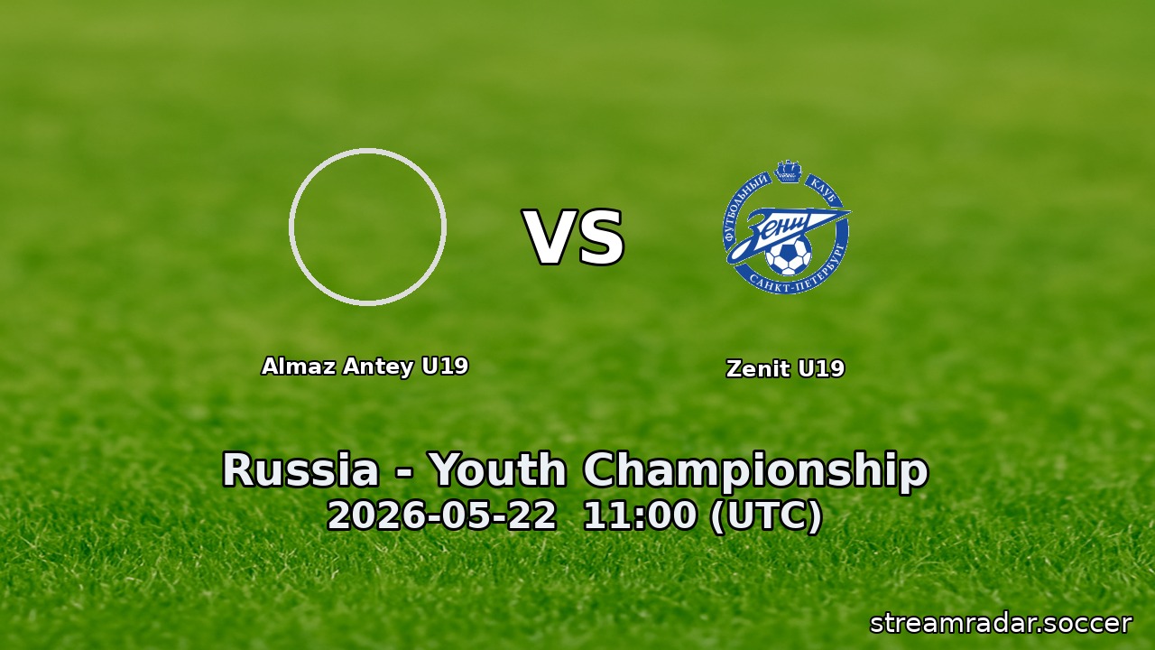 Almaz Antey U19 vs Zenit U19