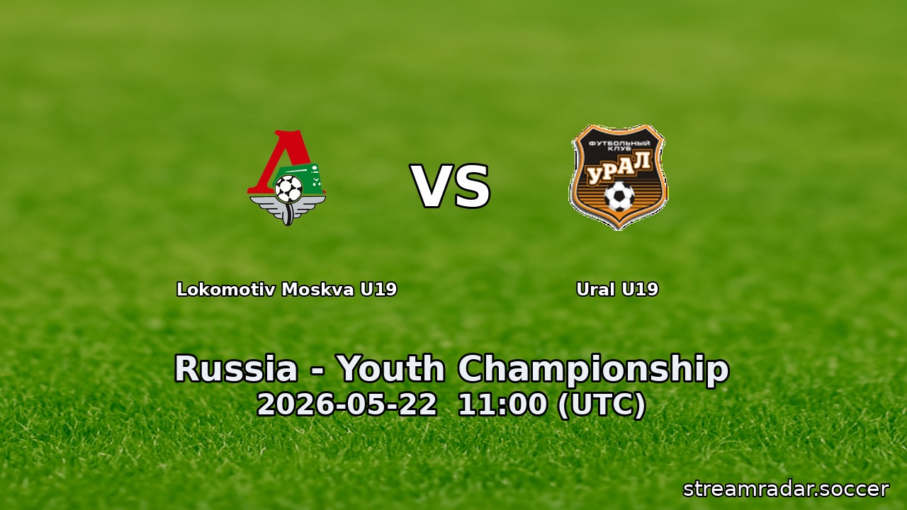 Lokomotiv Moskva U19 vs Ural U19