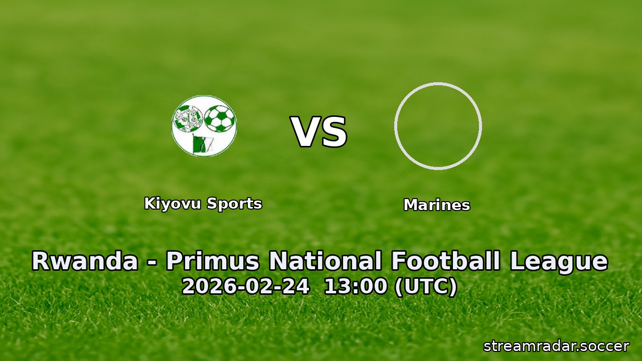 Kiyovu Sports vs Marines