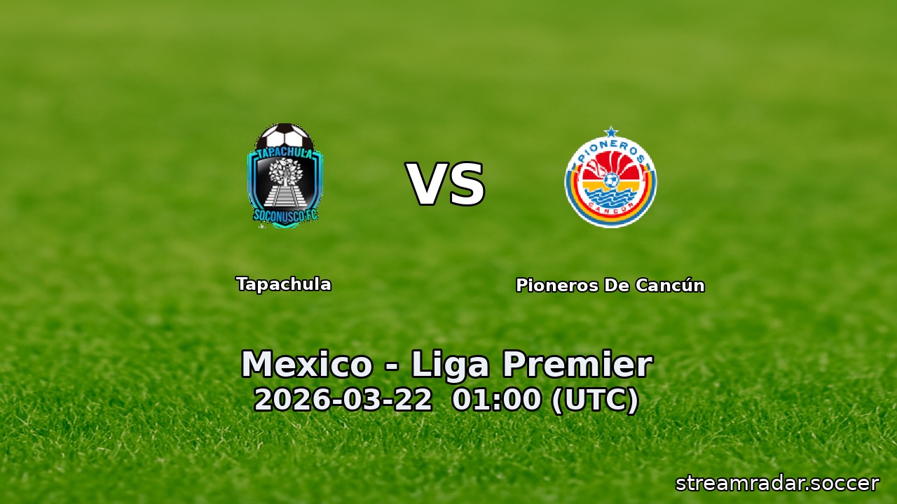 Tapachula vs Pioneros De Cancún