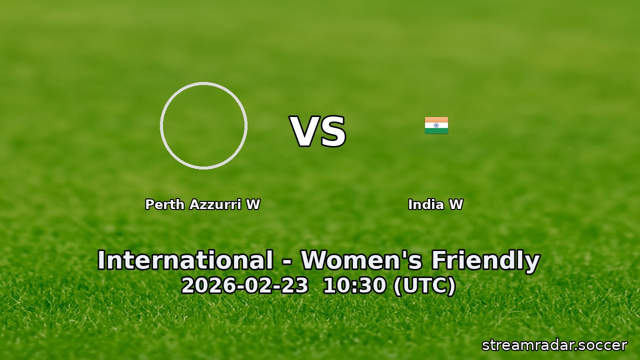 Perth Azzurri W vs India W