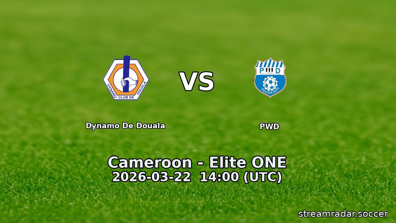 Dynamo De Douala vs PWD
