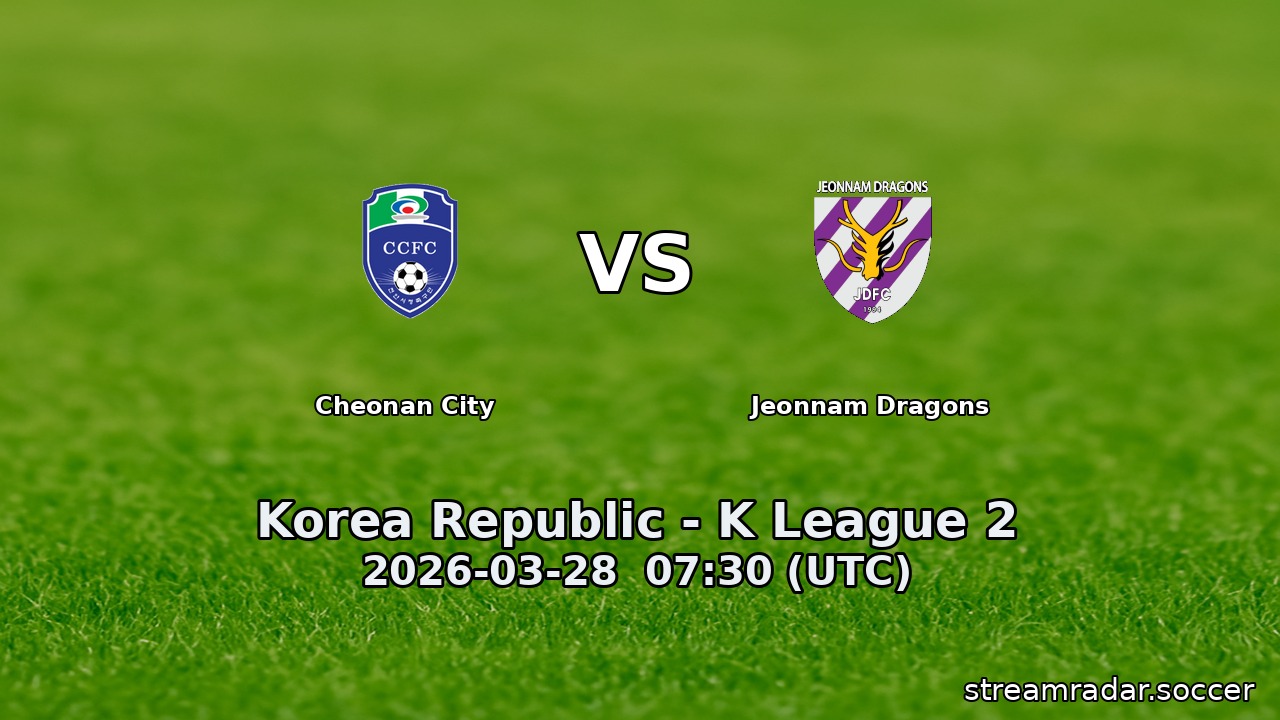 Cheonan City vs Jeonnam Dragons