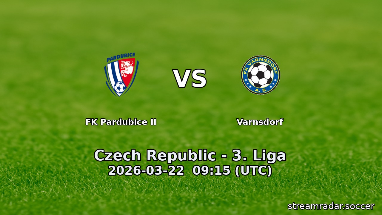 FK Pardubice II vs Varnsdorf