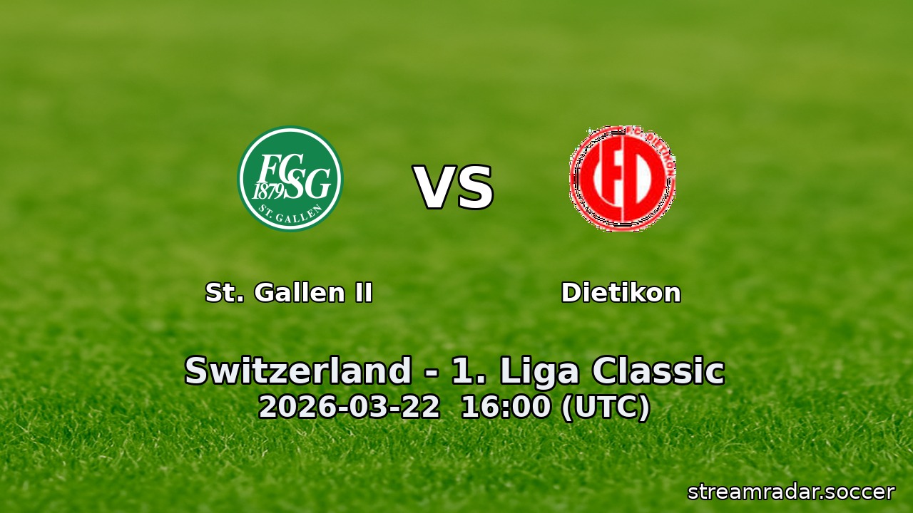 St. Gallen II vs Dietikon