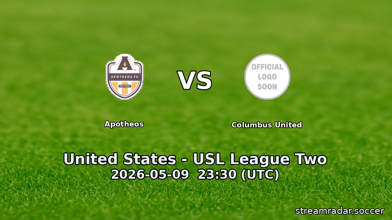 Apotheos vs Columbus United