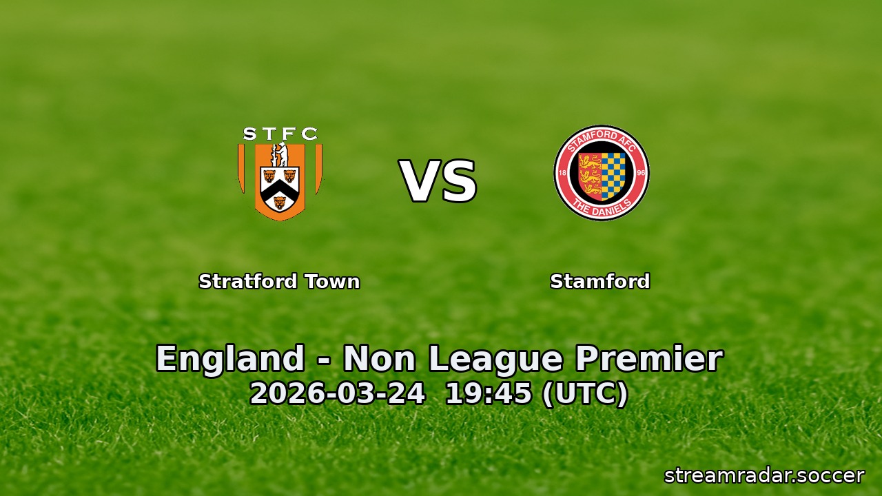 Stratford Town vs Stamford