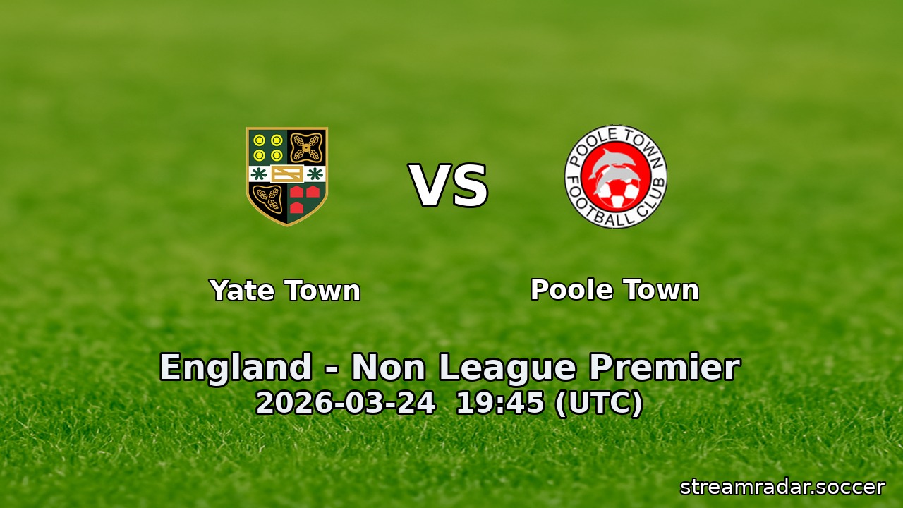 Yate Town vs Poole Town