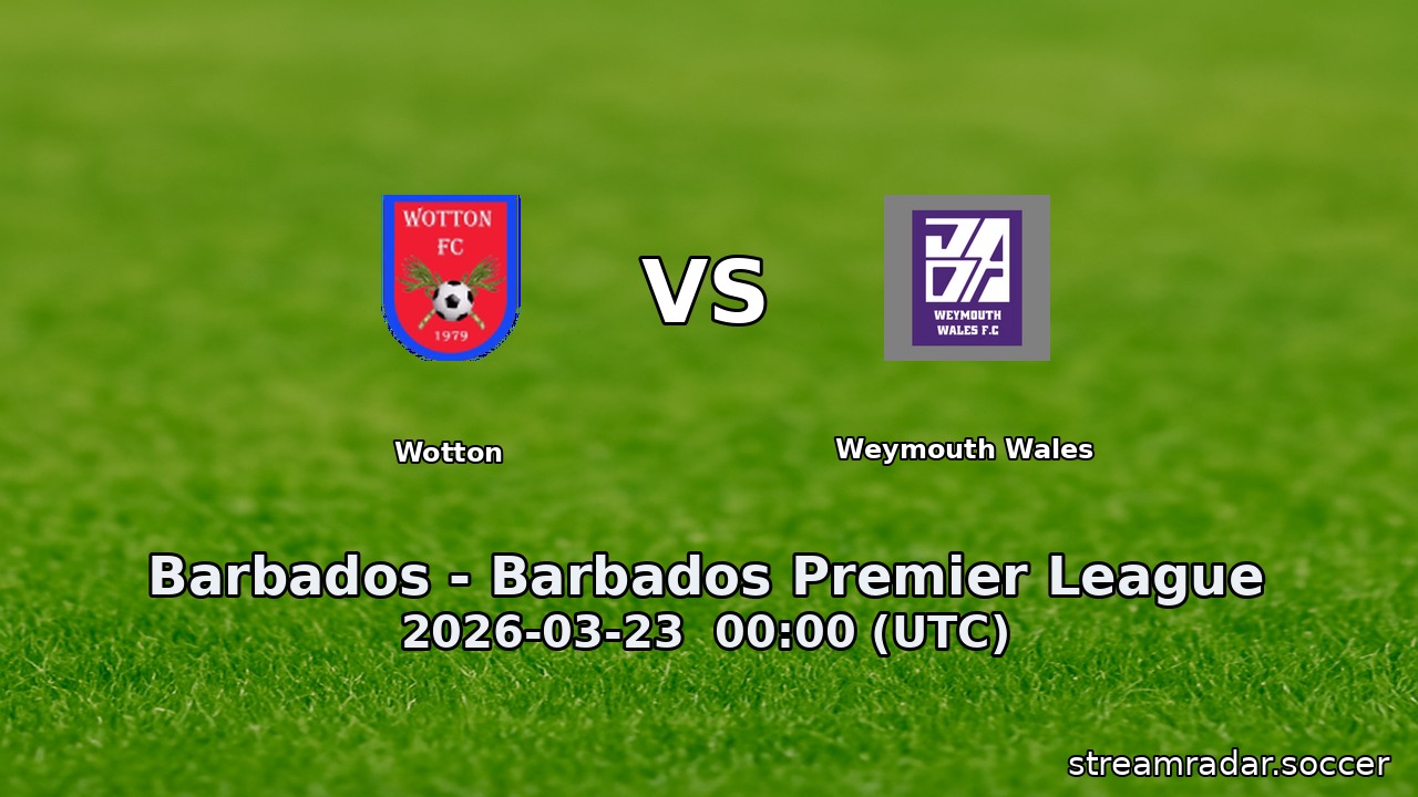 Wotton vs Weymouth Wales