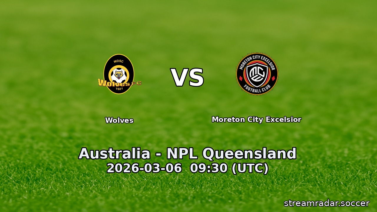 Wolves vs Moreton City Excelsior