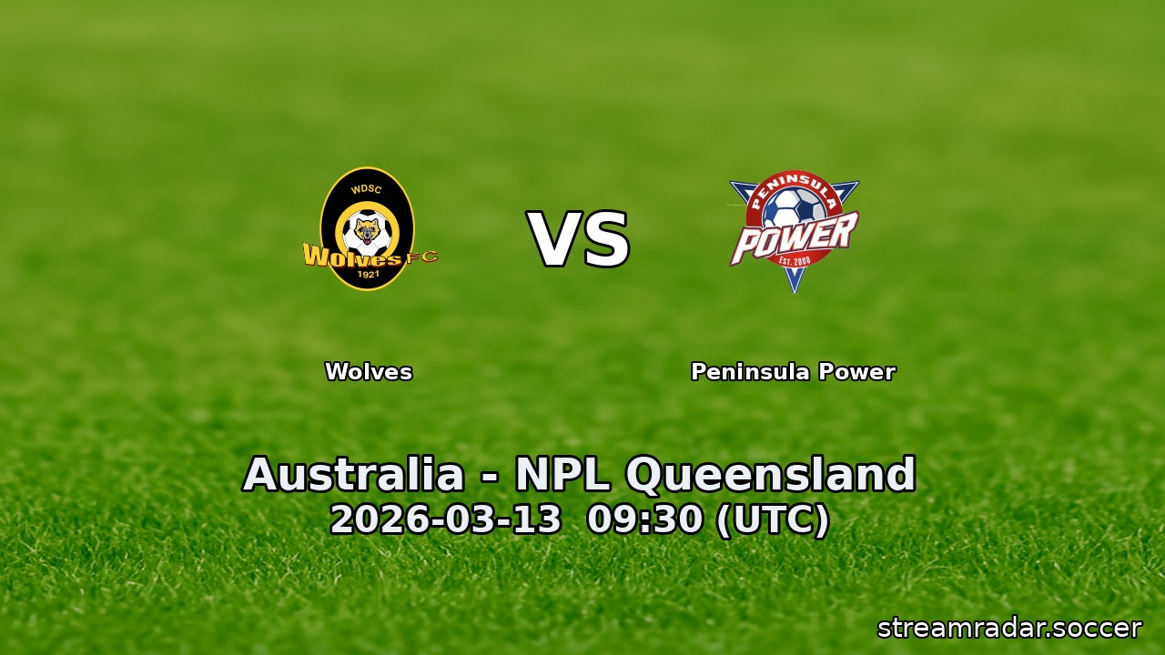 Wolves vs Peninsula Power