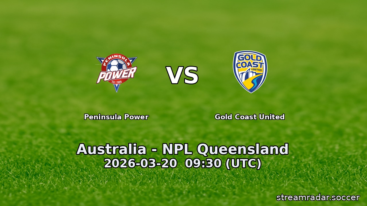 Peninsula Power vs Gold Coast United