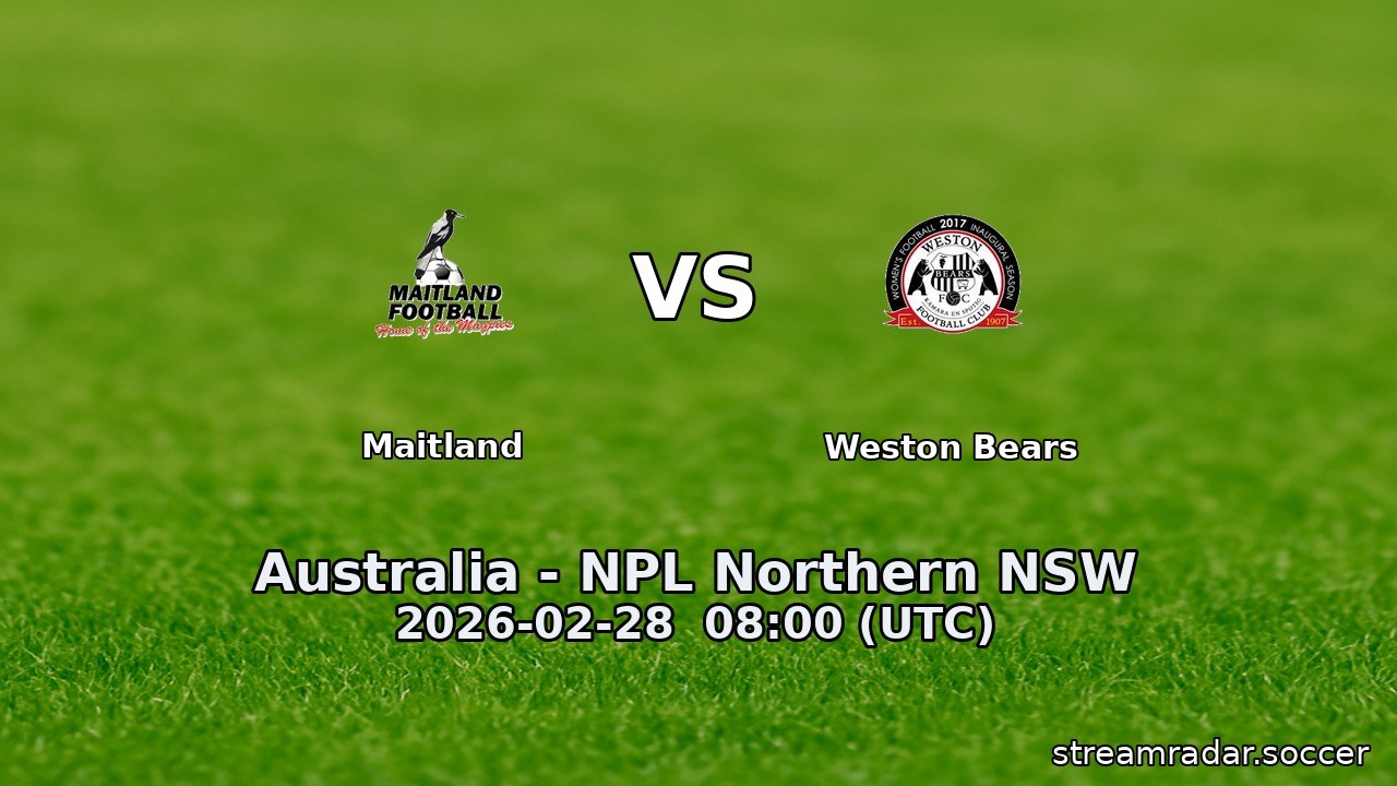 Maitland vs Weston Bears