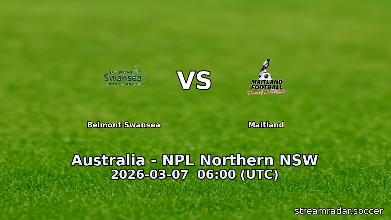 Belmont Swansea vs Maitland