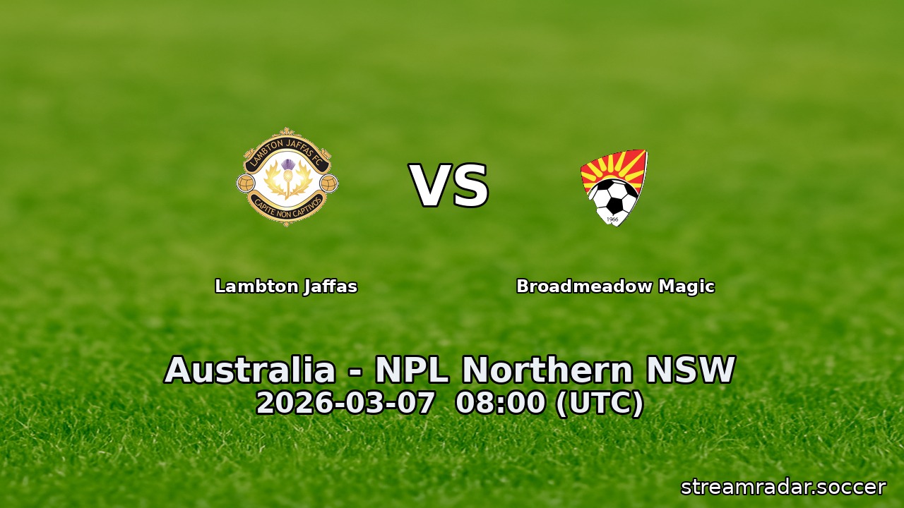 Lambton Jaffas vs Broadmeadow Magic