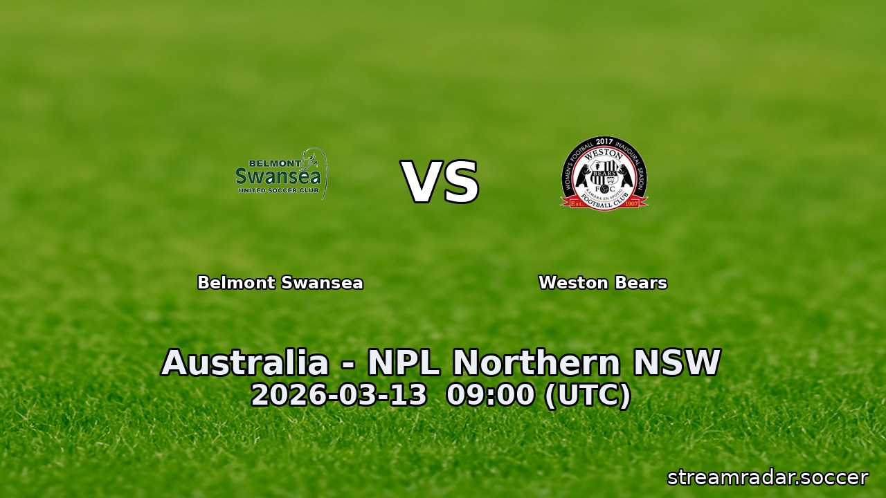 Belmont Swansea vs Weston Bears