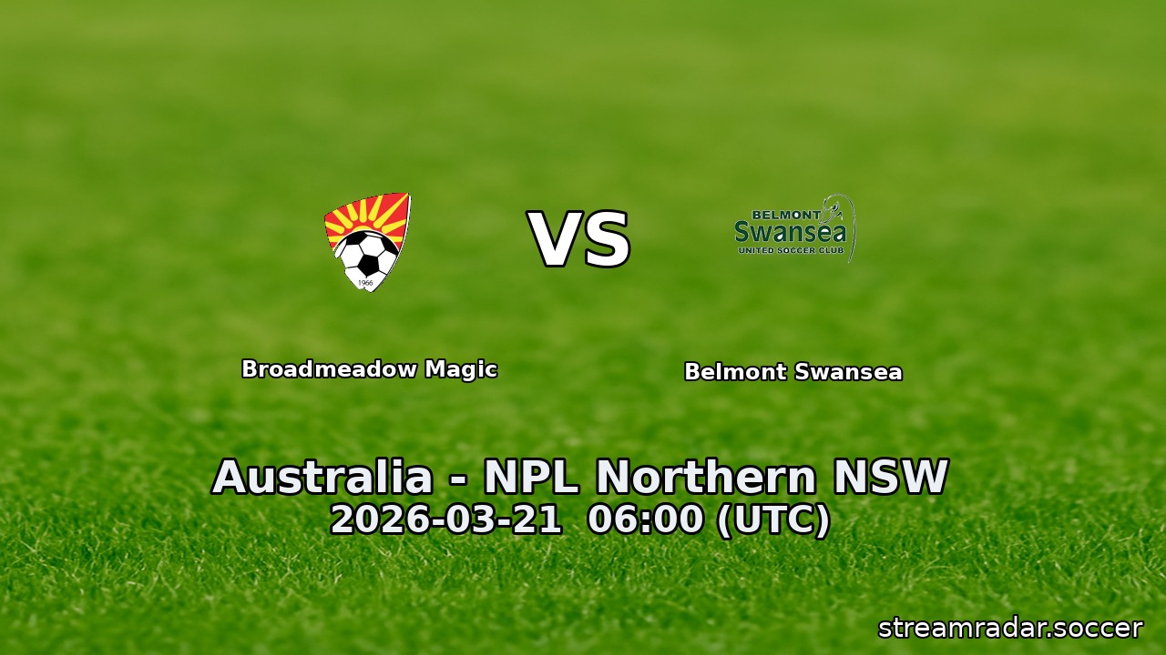 Broadmeadow Magic vs Belmont Swansea