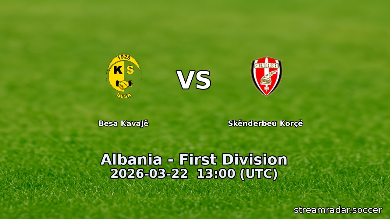 Besa Kavajë vs Skënderbeu Korçë