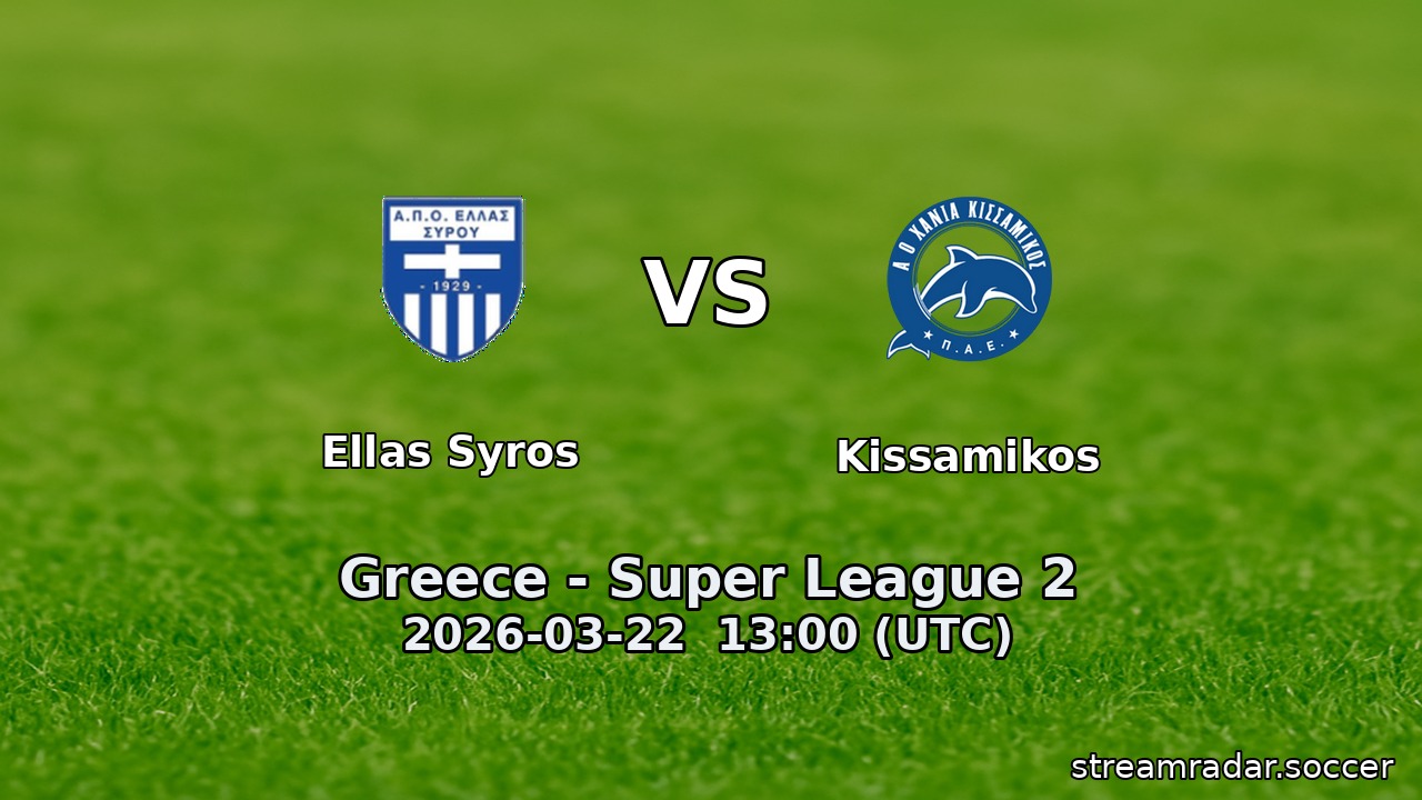 Ellas Syros vs Kissamikos