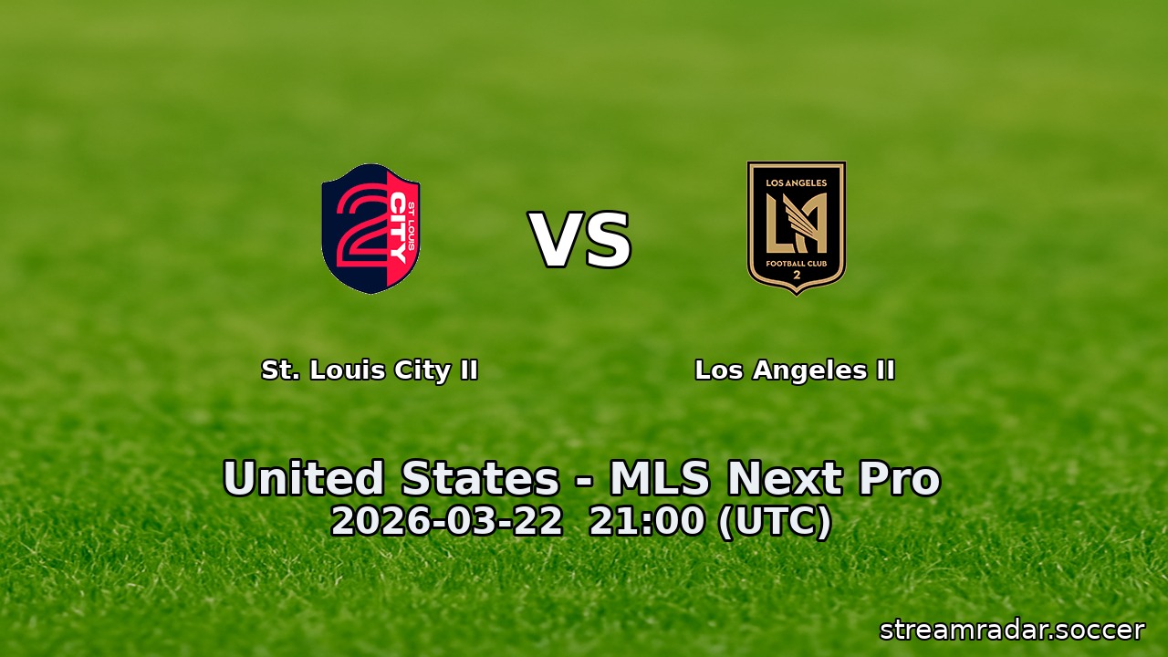 St. Louis City II vs Los Angeles II